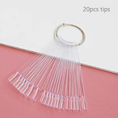 80/50/20pcs Nail Display Sticks Nail Swatch False Nail Tips Nail Gel