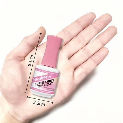 Hassleless Single Pack Ultra-Gloss Top Coat Gel Nail Polish - Glossy