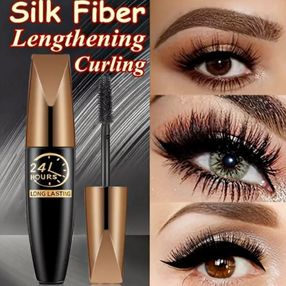 5D Eye Black Mascara Waterproof Lengthens Eyelashes Extension Silk