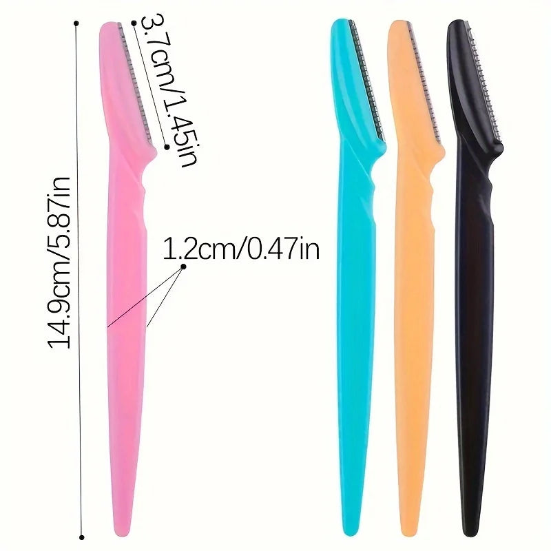 3/5/6/12/24Pcs Multifunction Eyebrow Razor Kit - Precise Trimming,
