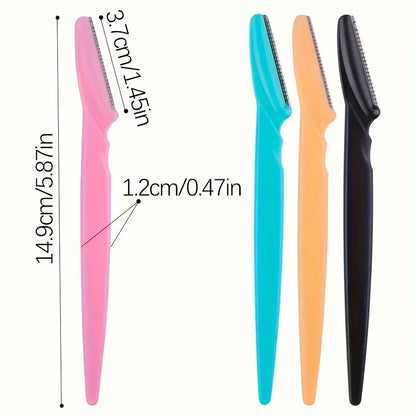 3/5/6/12/24Pcs Multifunction Eyebrow Razor Kit - Precise Trimming,
