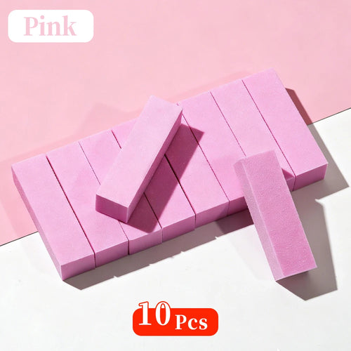 LINMANDA 5/20Pcs White Nail Buffer Block 4 Way Professional Nail Files