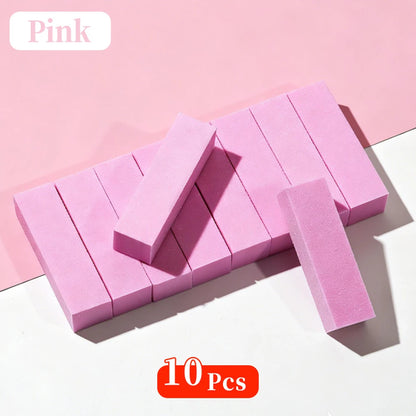 LINMANDA 5/20Pcs White Nail Buffer Block 4 Way Professional Nail Files