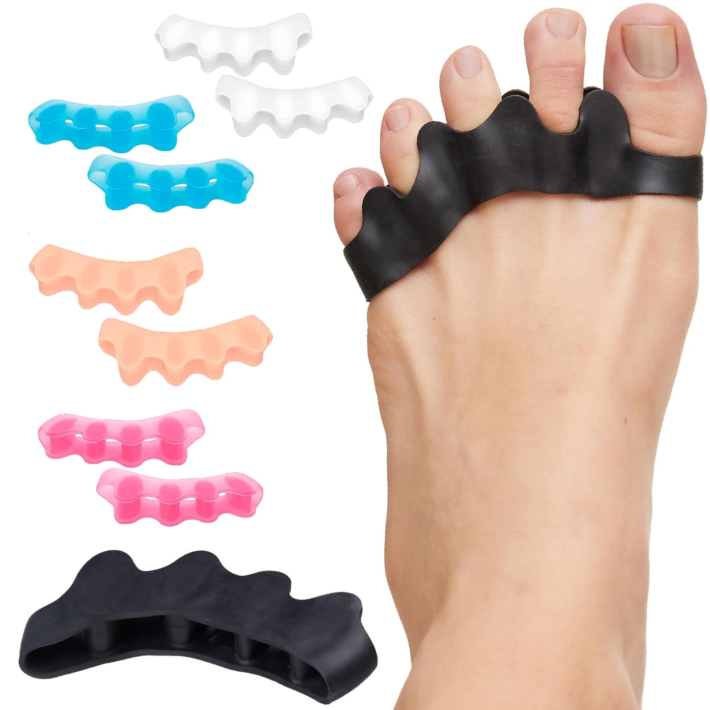 Toe Separators Doctor Recommended Correct Foot and Bunion Pain,Plantar