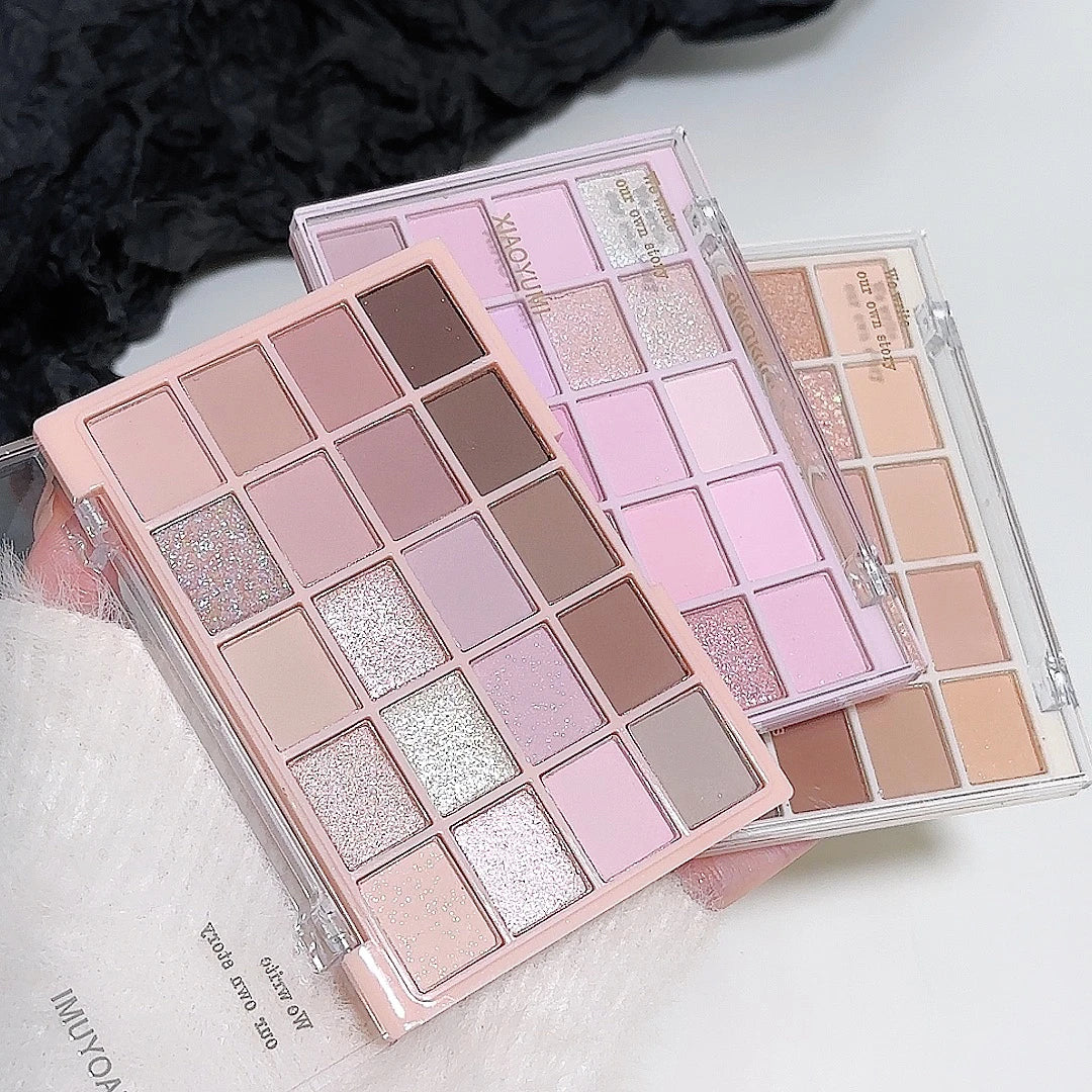 20-color eye shadow tray, cigarette powder, rose tray, warm and warm,