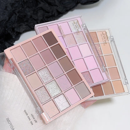 20-color eye shadow tray, cigarette powder, rose tray, warm and warm,