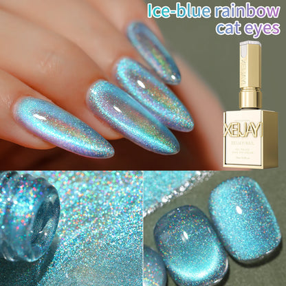 15ML Rainbow Cat Eye Nail Polish Gel Phototherapeutic Gel Soak Off