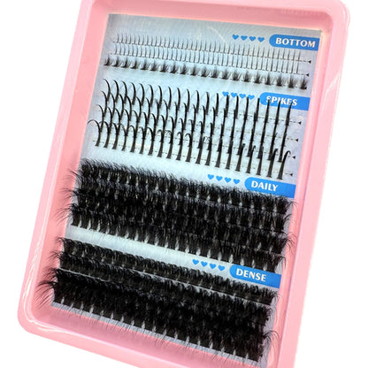 15Rows Lash Clusters Spikes Eyelash Extensions Spiky Lashes Extension