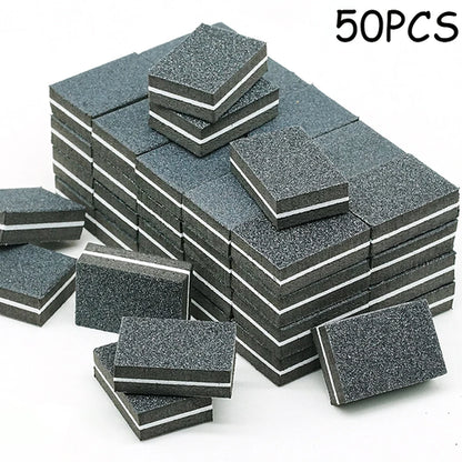 50Pc Professional Mini Nails Art buffer File 100/180 Sandpaper