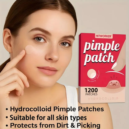 1200 pieces/set of hydrogel patches for acne coverage, suitable for