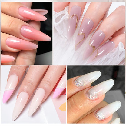 Mtssii 7ml Milky White Quick Extension Gel Nail Polish Nude Construct