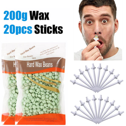 Nose Wax Kit | There are Wax and Applicators | Hair Removal Kit for