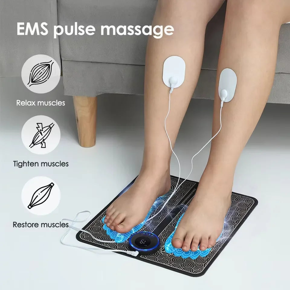 Electric Foot Massager Pad Muscle Massage Relaxation Trainer For