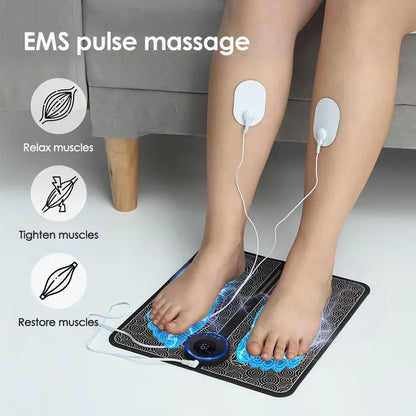 Electric Foot Massager Pad Muscle Massage Relaxation Trainer For