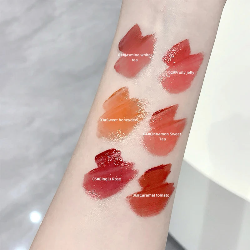 Gege Bear Pink Rabbit Velvet Matte Lip Cream Black Rabbit Water light