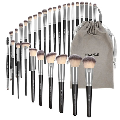 MAANGE 30pcs Professional Makeup Brush Set Foundation Concealers Eye