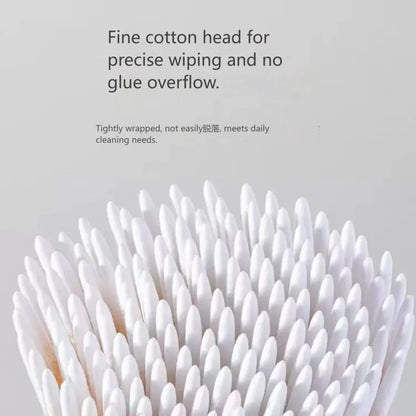 100/300/500 Nails Wooden Tip Cotton Stick Buds Disposable Ultra-Detail