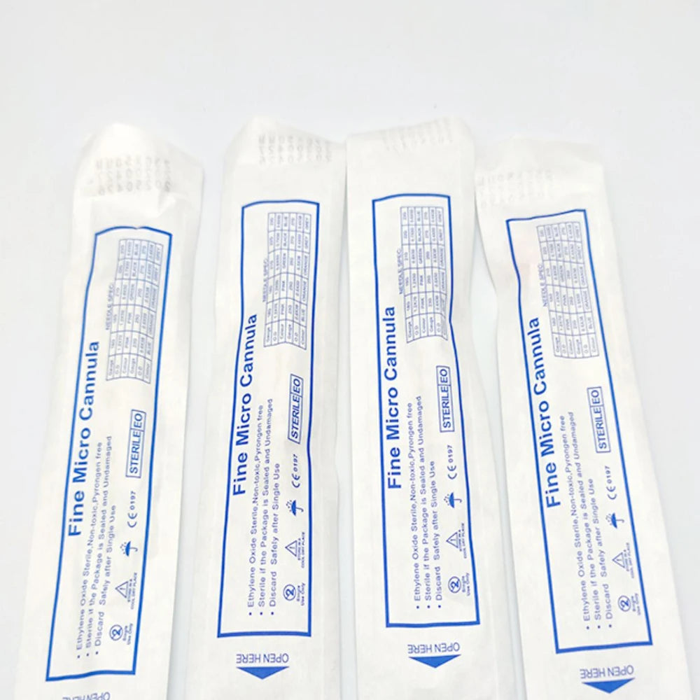 50pcs Disposable Blunt Tip Cannula Needle For Filler Injection 18G 21G