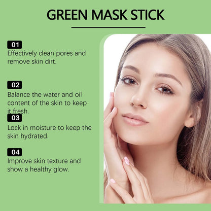 1~5PCS Green Tea Clay Stick For Face Green Mask Stick Smear Acne