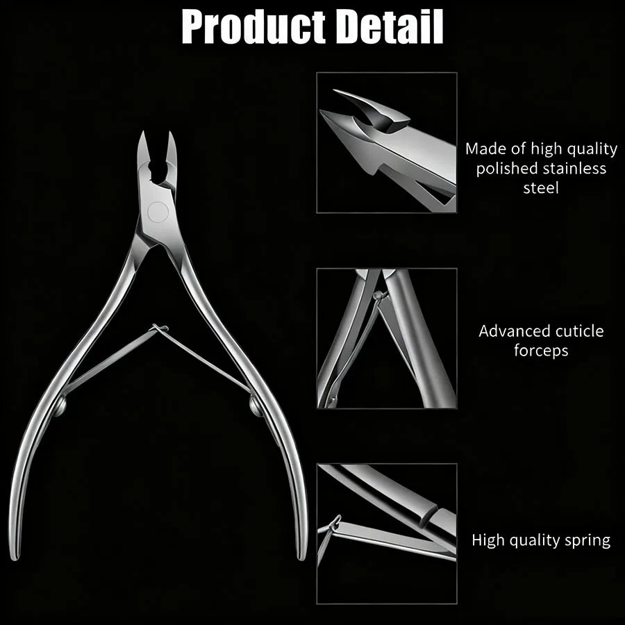 Ultra Fine Silvery Manicure Scissors Stainless Steel Arc Manicure