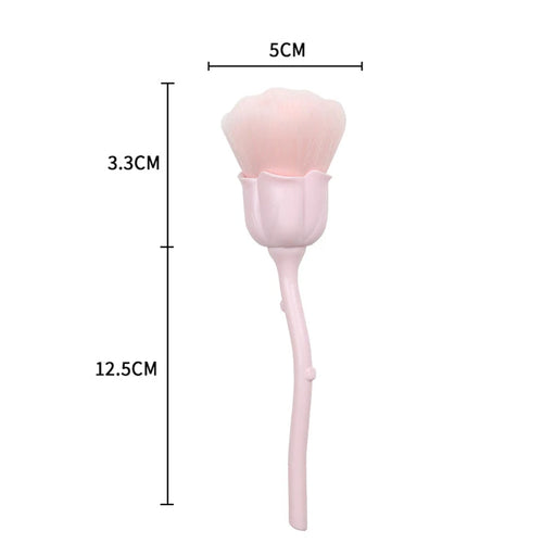 Pink Rose Soft Brush For Manicure Nail Art Dust Brush Nail Dust Brush