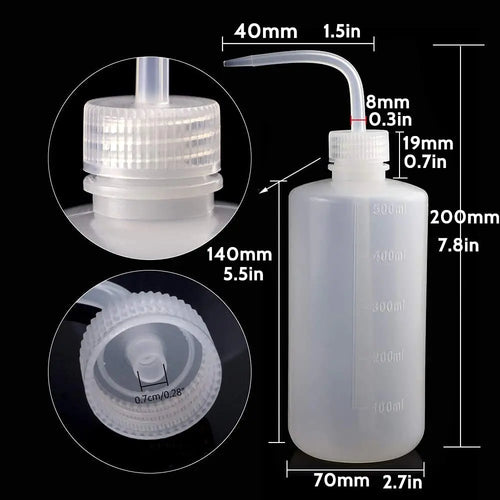 250/500ml Tattoo Spray Bottle Plastic Safety Wash Bottles Lab Tattoo