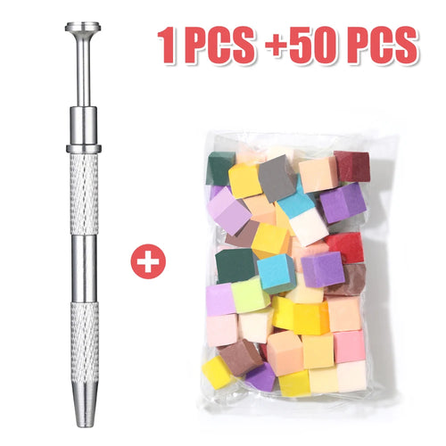 LINMANDA 200/50PCS Nail Sponge Sponge with Grab Pen and Sponge Grab