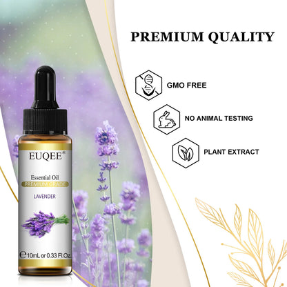 EUQEE 10ml Pure Natural Essential Oil Lavender Jasmine Eucalyptus