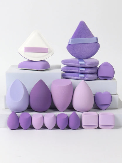 20 Pcs Pink Makeup Sponge and Makeup Puff Set Suitable for Face Cream