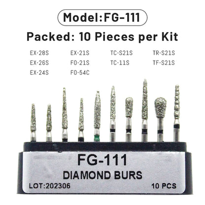 AG 1 Box Dental Diamond Burs Drill for High Speed Handpiece Dentist
