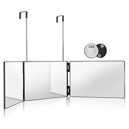 S Travel Portable 360 Trifold Vanity Makeup Mirror with Height