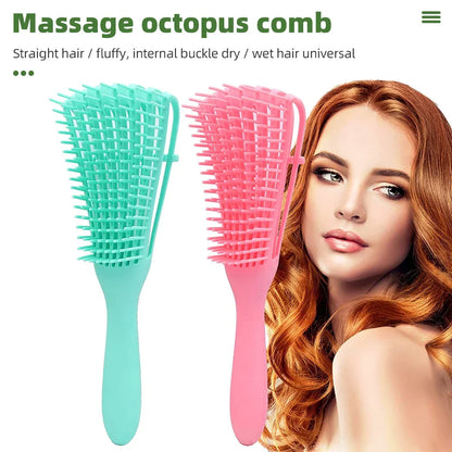 Brush To Detangle And Massage The Scalp For Curly Hair 1PC.