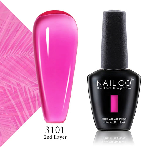 NAILCO 15ml Translucent Color Gel Nail Polish Vernis Semi Permanent UV