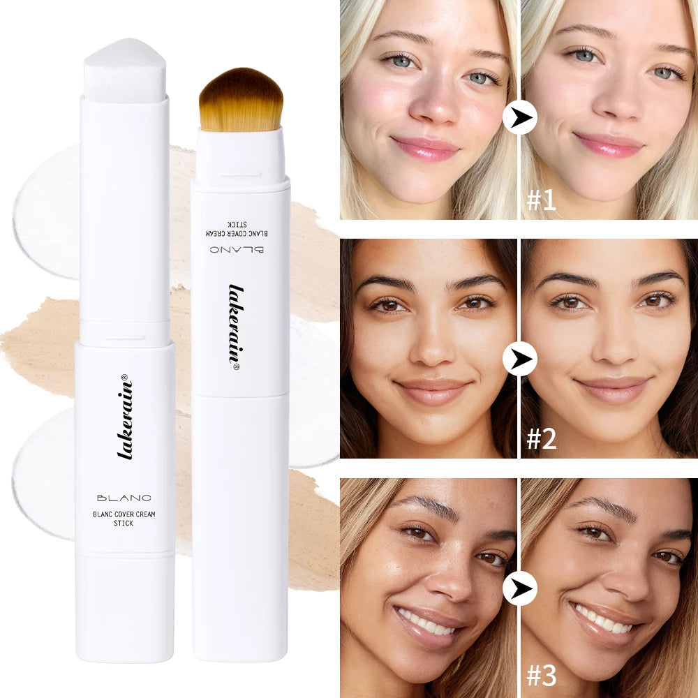 2-in-1 Color-Changing Foundation Stick Liquid Lightweight Moisturizing