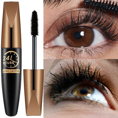 5D Eye Black Mascara Waterproof Lengthens Eyelashes Extension Silk