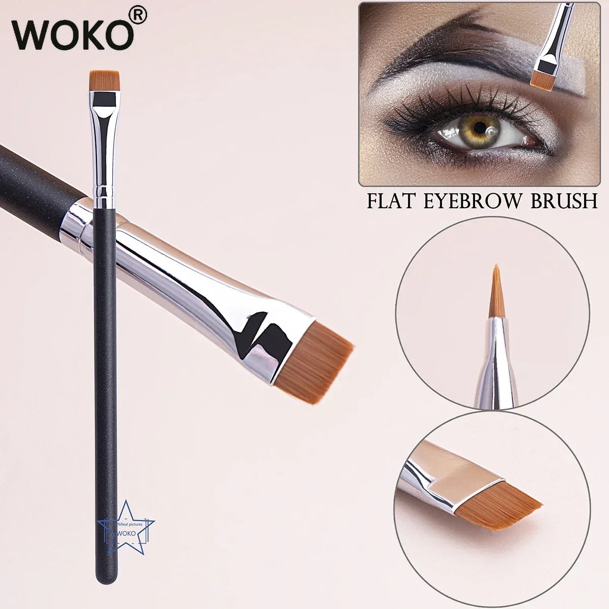 212 Flat Eyebrow Brush Ultrathin Eyebrow Makeup Brushes Flat Eyeliner