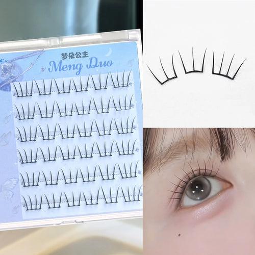 Natural Cosplay False Eyelashes No Glue Need Eyelash Clusters False