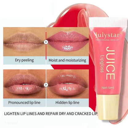 Watery Crystal Clear jelly Lip Oil Lip Balm Moisturizing And