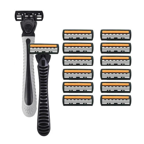 3-layer Stainless Steel Blade Men Razor Washable For Travel For Home