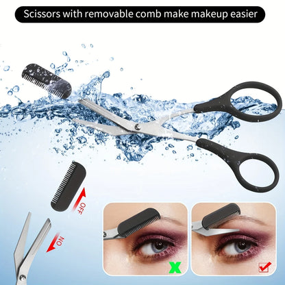 3pcs Set Eyebrow Kit For Women And Men Stainless Steel Eyebrow