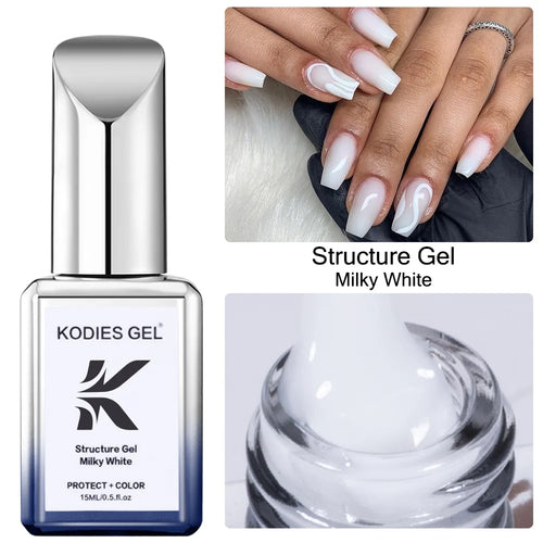 KODIES GEL Nude Pink Rubber Base Gel Nail Polish 15ML Structure Semi