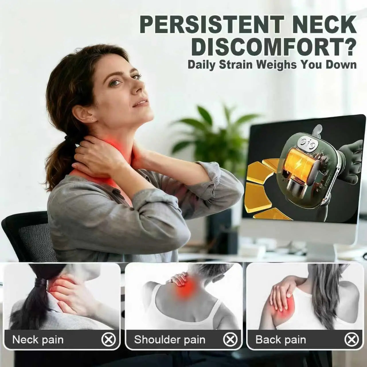 Bionic Heated Massager Neck Shoulder Massager N7 Kneading Massager