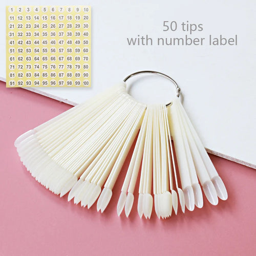 80/50/20pcs Nail Display Sticks Nail Swatch False Nail Tips Nail Gel
