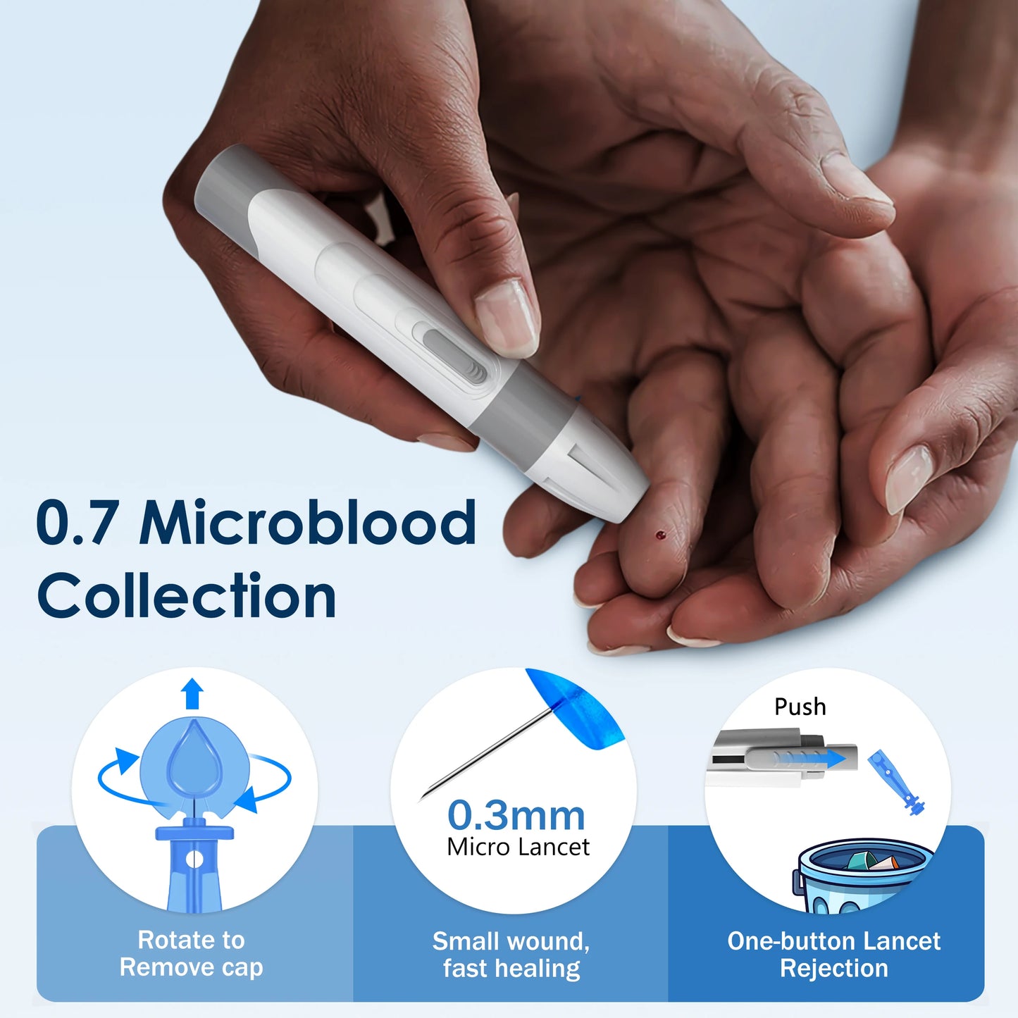 LinkSun G-425-1 Blood Glucose Meter 50/100 pcs Test Strips and Lancets