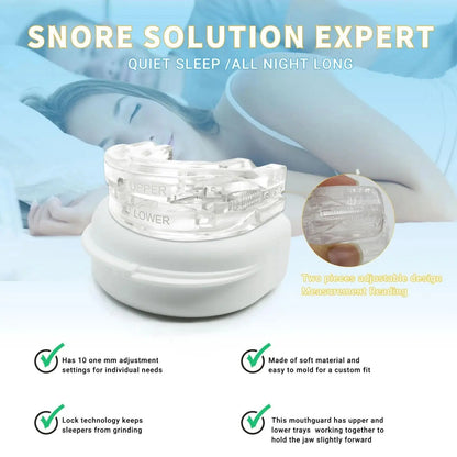 Adjustable Anti-Snoring Mouth Guard  Mouthpiece Sleeping Devices