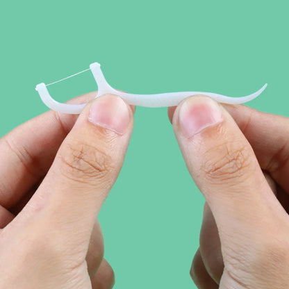100PCS Dental floss sticks, deep cleaning dental floss, oral care,