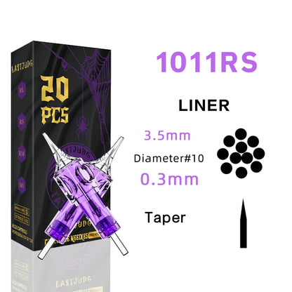 LASTJUDG Tattoo Needles 20PCS Disposable Tattoo Needles RL RS M1 RM