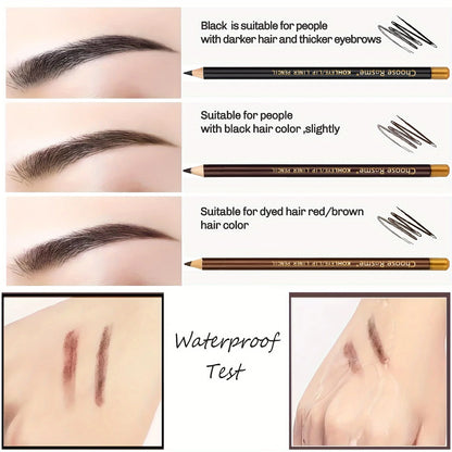12pcs black/borwn/dark brown eyebrow pencil sharpener Eyebrow Pencil