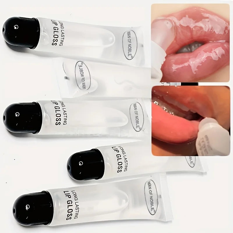 6pcs Glossy Finish Lip Gloss, Moisturizing Cream for All skin