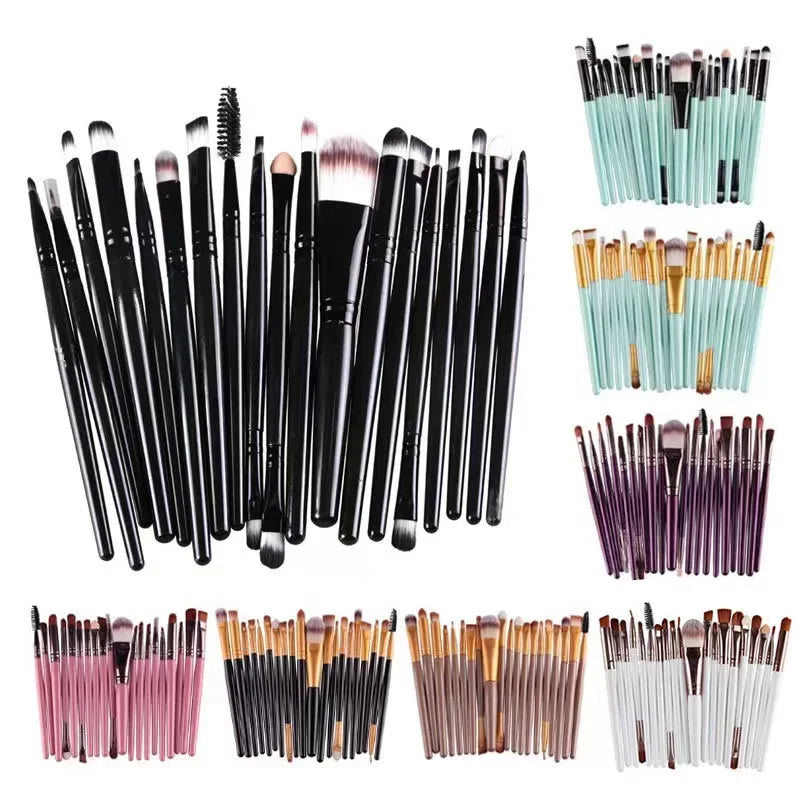 20pcs Eye brush Complete eyeshadow Brush Beauty Tool Explosive neutral